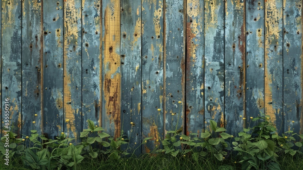 Wall and fence textures in the background Wall and fence textures in the background
