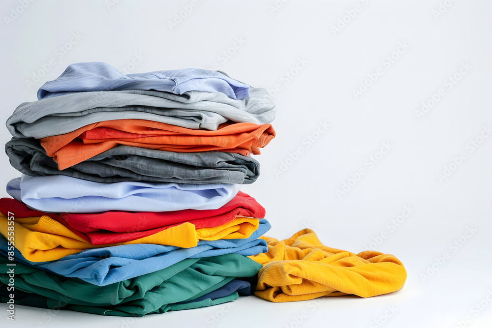 pile of unnecessary things on white background, concept of overconsumption pile of unnecessary things on white background, concept of overconsumption