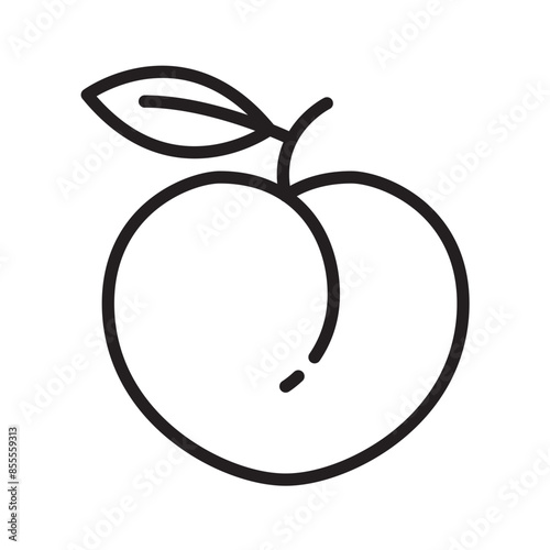 peach icon design vector template