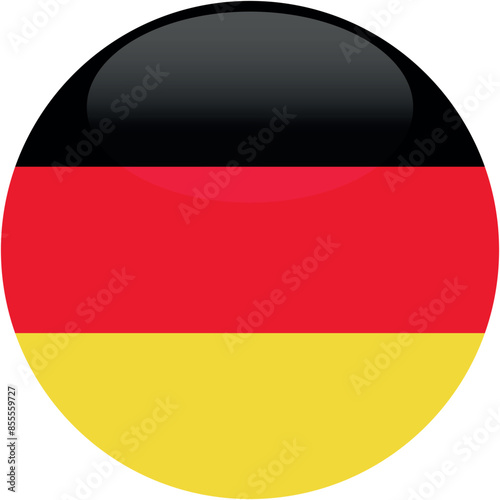 Round Icon flag vector of Germany