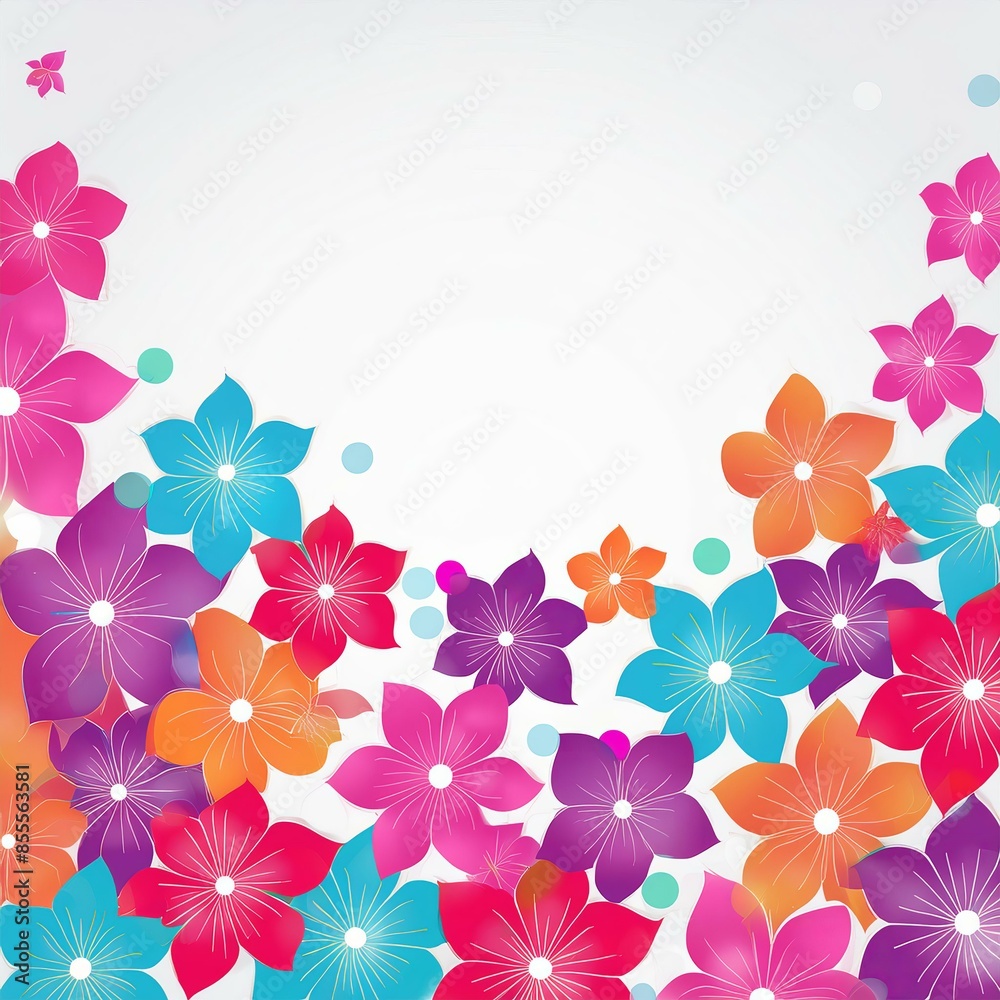 Obraz premium Generative AI Flower background
