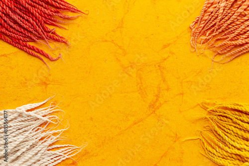 Top-view wallpaper of different colorful 