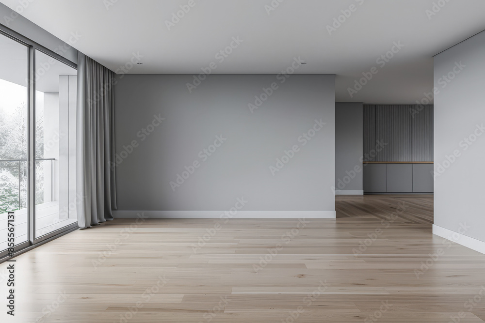 Empty room interiors in neutral tones with minimal or no furniture in a residential interior design composition. Apartment interior with ample copy space. Empty room interiors in neutral tones with minimal or no furniture in a residential interior design composition. Apartment interior with ample copy space.