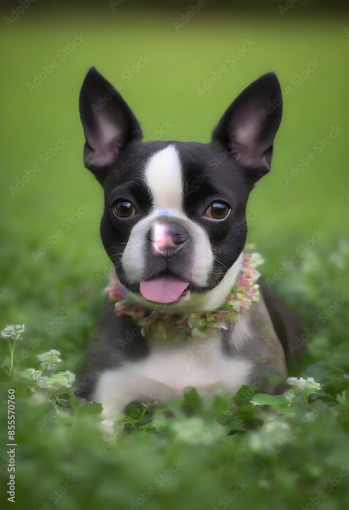 leaf clovers scattered around and a rainbow in the background pet leaf clovers scattered around and a rainbow in the background pet