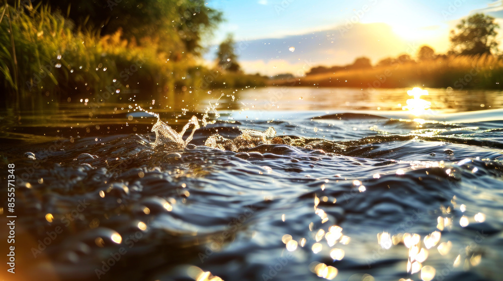 capture water in the river capture water in the river