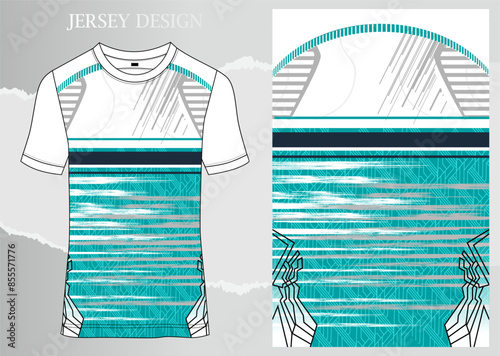 SPORTS JERSEY DESIGN WITH MOCKUP VIEW.