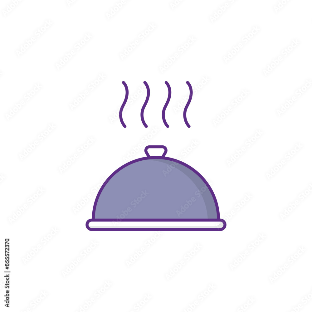 Hot Meal icon design with white background stock illustration Hot Meal icon design with white background stock illustration