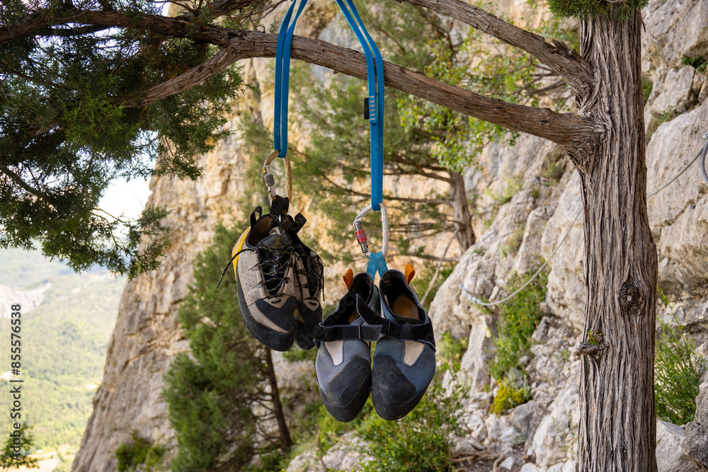 Obraz na plátně Climbing equipment
