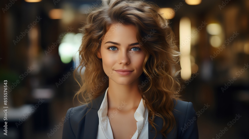 Telemarketer, sales agent talks, consults an online customer hotline operator works in office background Ai generated Telemarketer, sales agent talks, consults an online customer hotline operator works in office background Ai generated