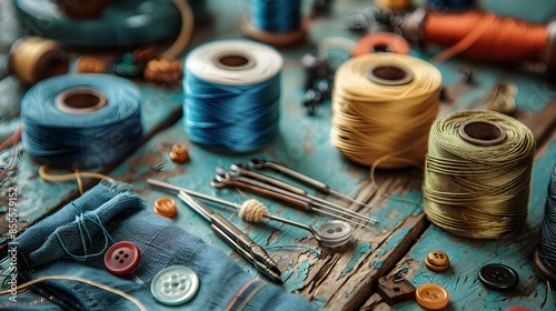 Neatly Organized Sewing Kit...