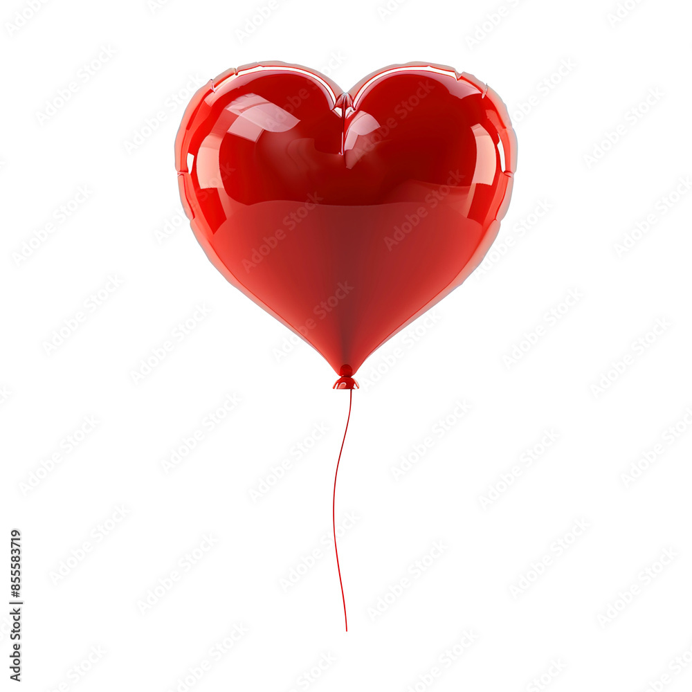 Red heart balloon floating in the fly isolated on transparent background Remove png, Clipping Path Red heart balloon floating in the fly isolated on transparent background Remove png, Clipping Path