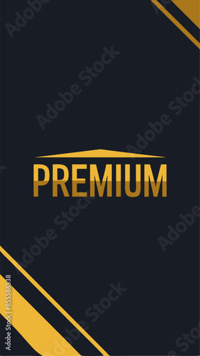 Black word with gold stripes in automotive design, electric blue, circle, brand