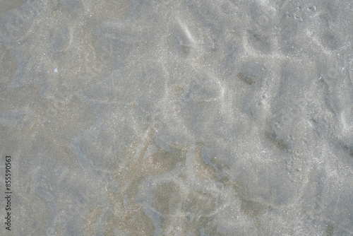details of sand that were eroded by sea water Along the coast of Thailand