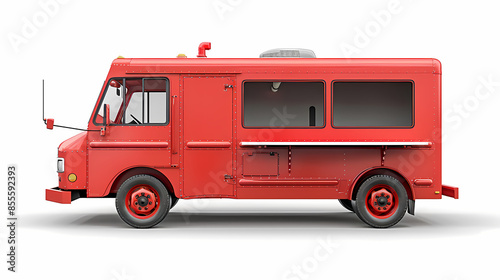 Food truck isolated on white background vector image