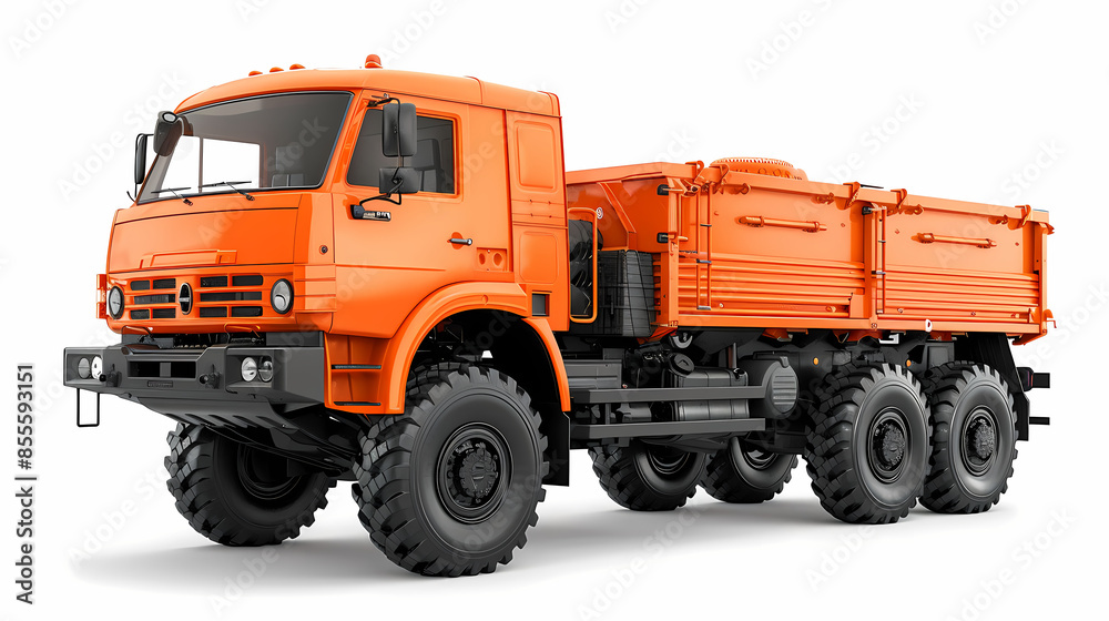 Ftat truck isolated on white background vector image