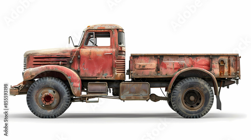 Ftat truck isolated on white background vector image