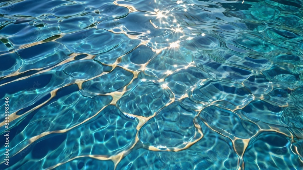 Simple Clean Water Ripple Blue Background, clear pool blue water Simple Clean Water Ripple Blue Background, clear pool blue water