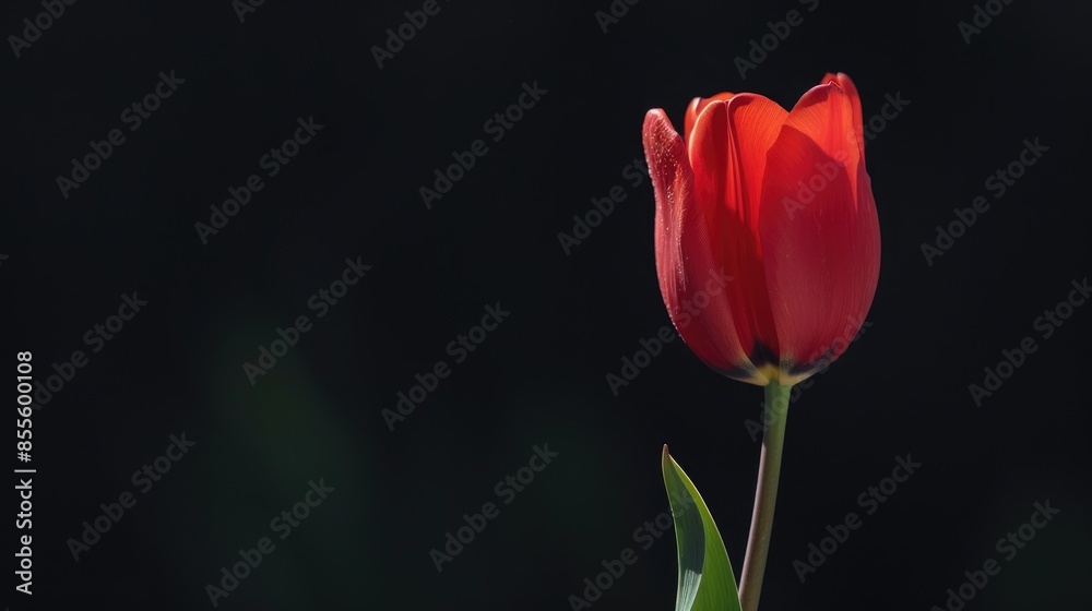 Isolated red tulip Isolated red tulip