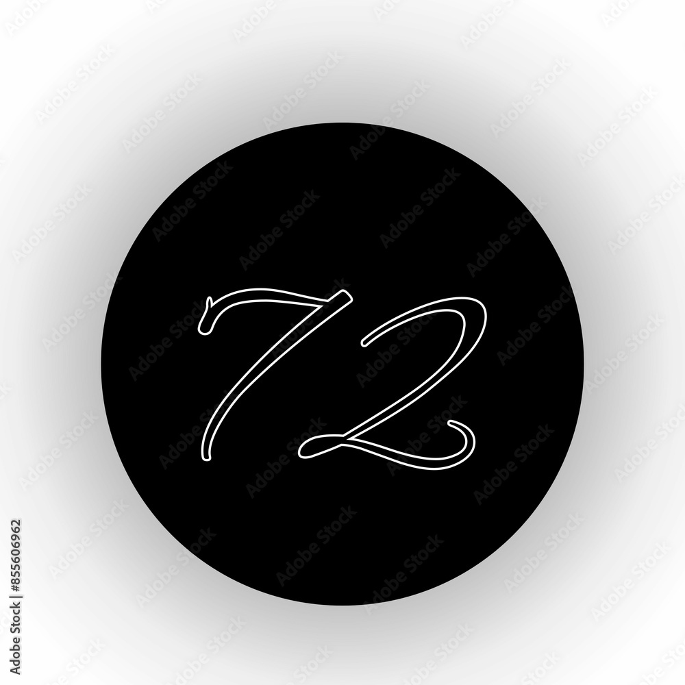 Neon lamps in the dark. Number 72 Abstract Geometric Line. Number of games 72. Simple design, number 72, Neon lamps in the dark. Number 72 Abstract Geometric Line. Number of games 72. Simple design, number 72,
