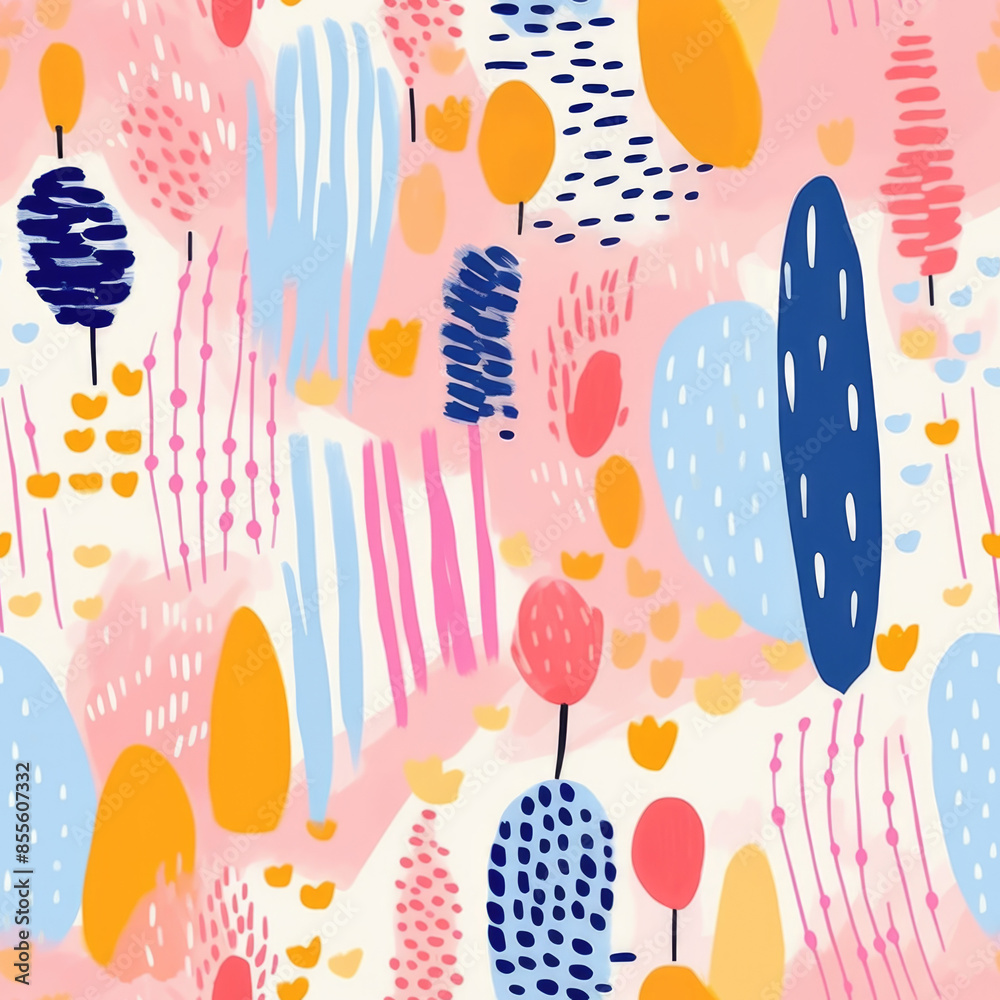 seamless pattern with colorful dots, layered brushstrokes seamless pattern with colorful dots, layered brushstrokes