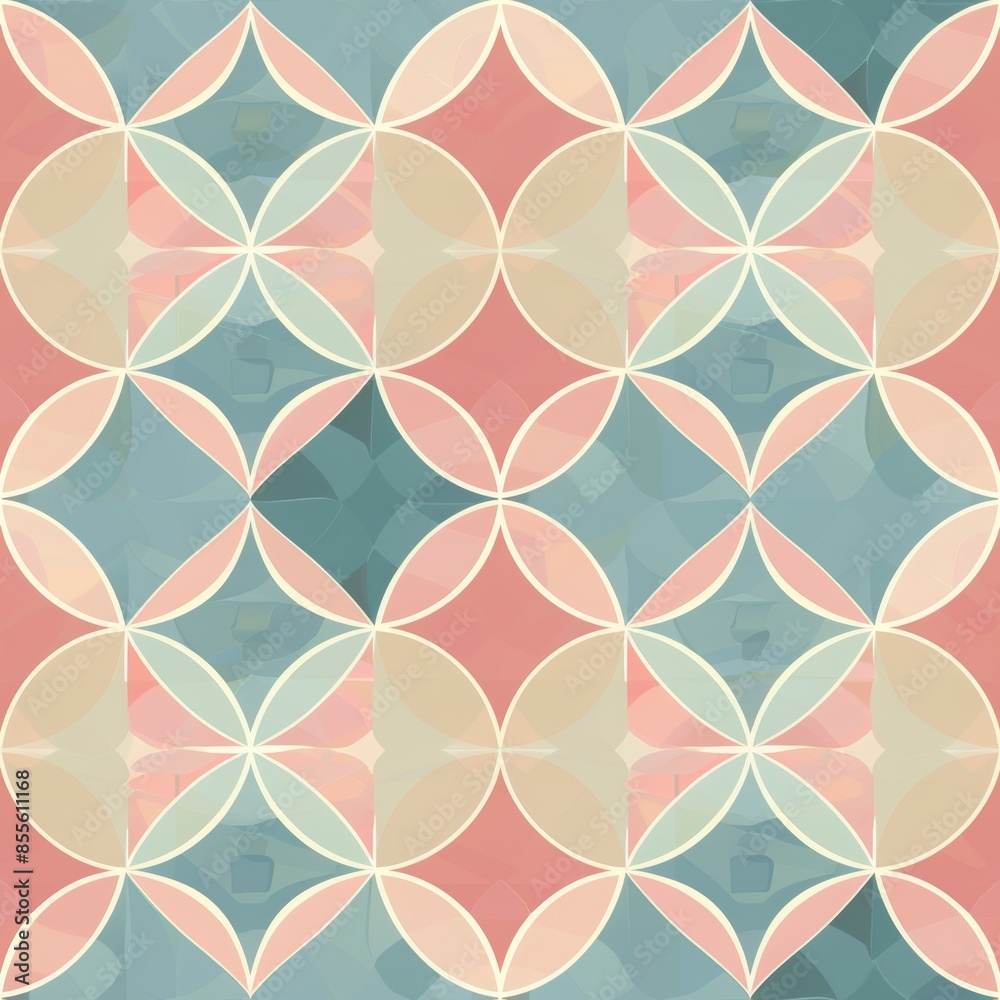 Pastel Symmetry Pattern Pastel Symmetry Pattern