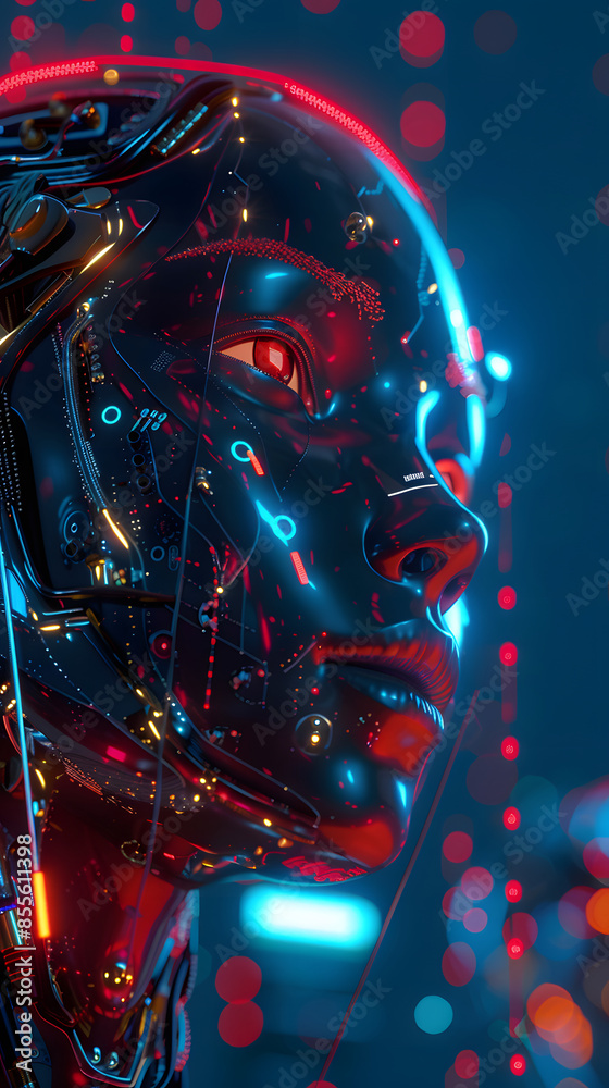 Obraz premium ai robotic