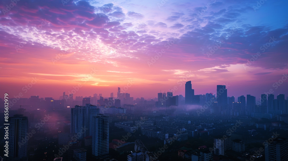 Fototapeta premium landscape of skyline