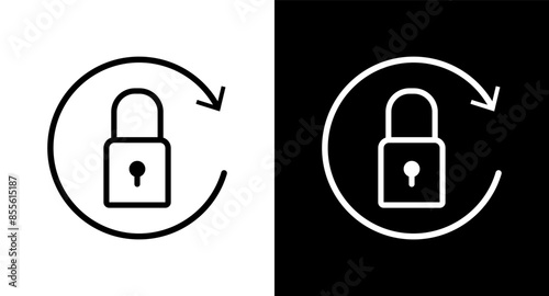 Reset password icon for web, ui, mobile apps. Reset password icon sign symbol.