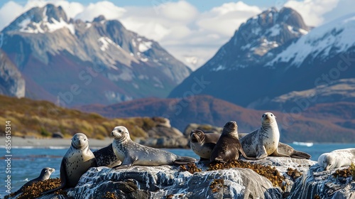 Lobo Marino species in the Beagle Channel,  león marino, lobos photo