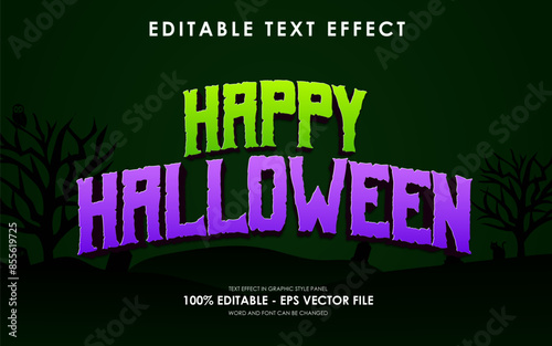 Editable Happy Halloween Text Effect