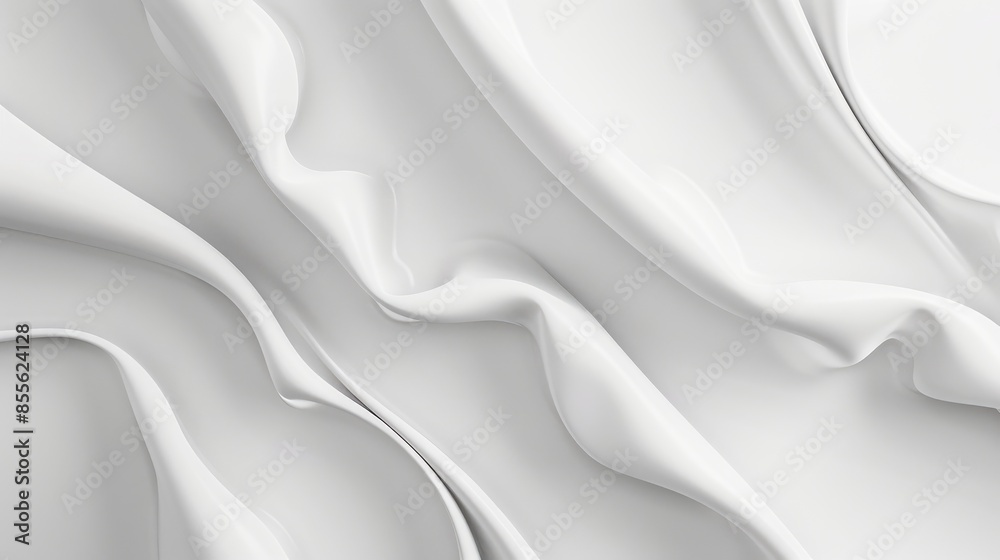 Obraz premium Smooth lines on a plain white backdrop