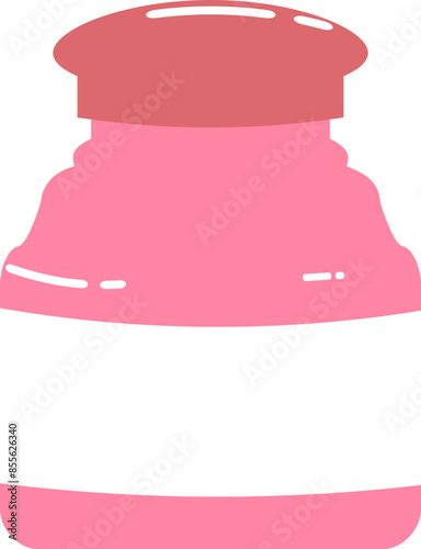 
Ink bottle icon stationery illustration