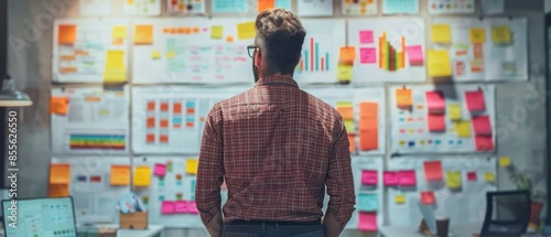 Business coach giving instructions to a corporate team, emphasizing strategic planning and teamwork