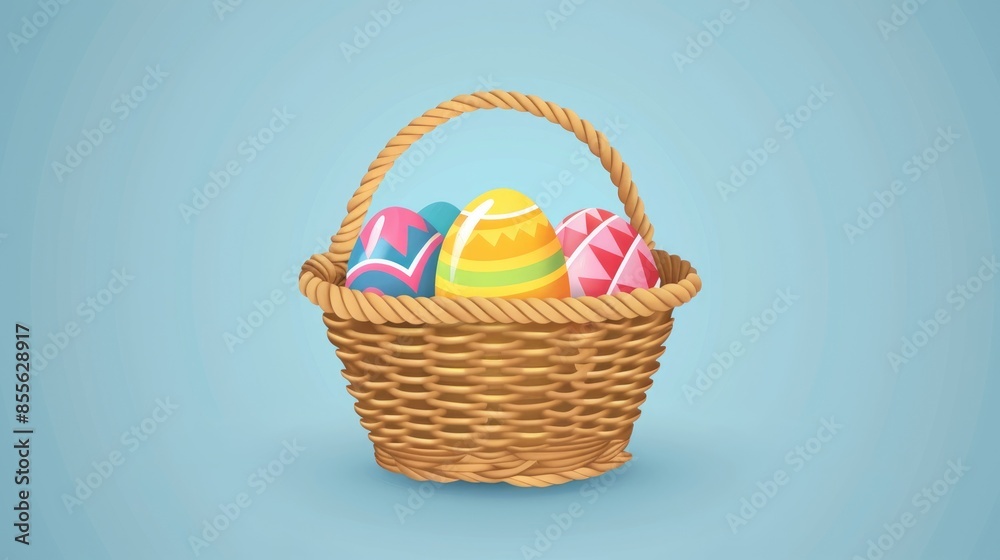 Easter Basket Symbol for website application infographic and more Easter Basket Symbol for website application infographic and more