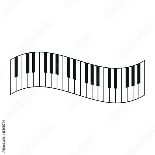 Piano keyboard Illustration