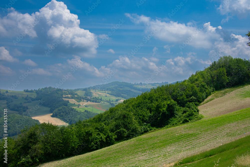 Landscape of the Emilia-Romagna region near the city of Parma in Italy Landscape of the Emilia-Romagna region near the city of Parma in Italy