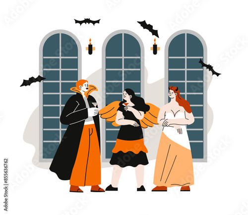 Vampire Themed Halloween Event vector