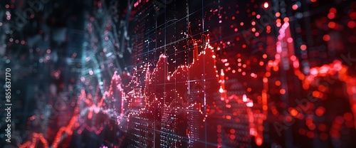 Graph showing a sharp increase in market performance.