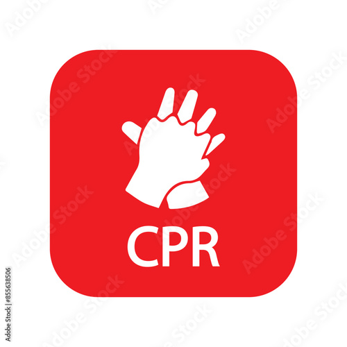 heart cpr medical icon vector design