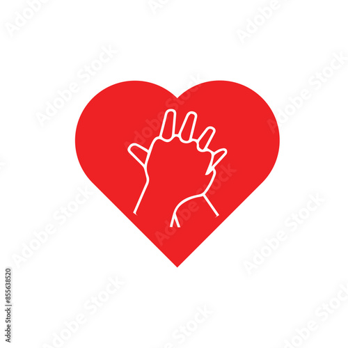 heart cpr medical icon vector design