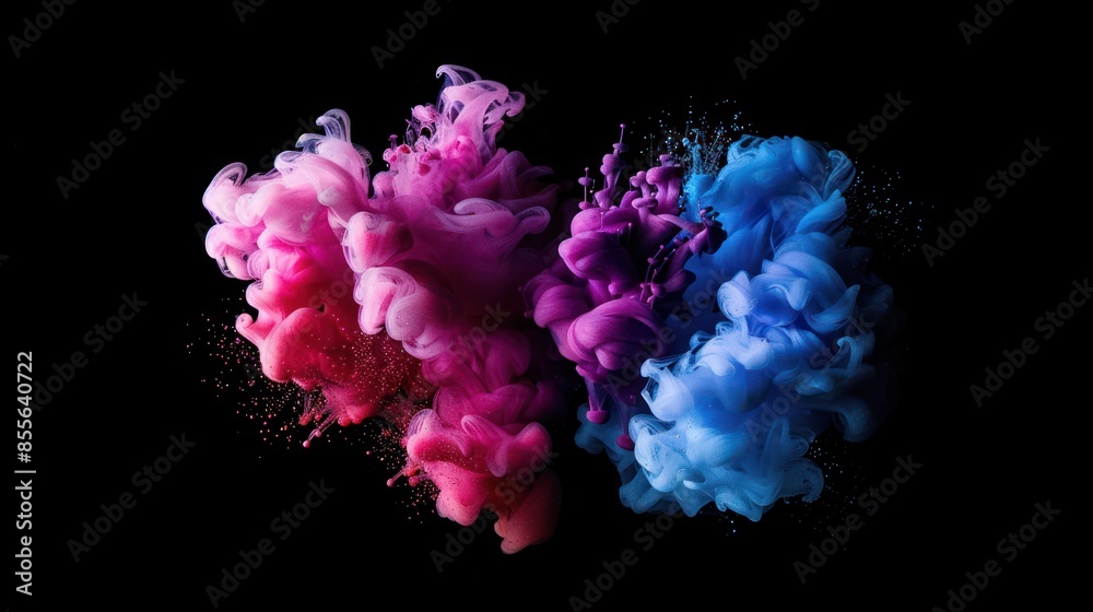 Abstract Swirling Colors in Water Abstract Swirling Colors in Water
