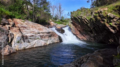 Pego do Inferno waterfall in Azenha nova, Alentejo in Portugal photo