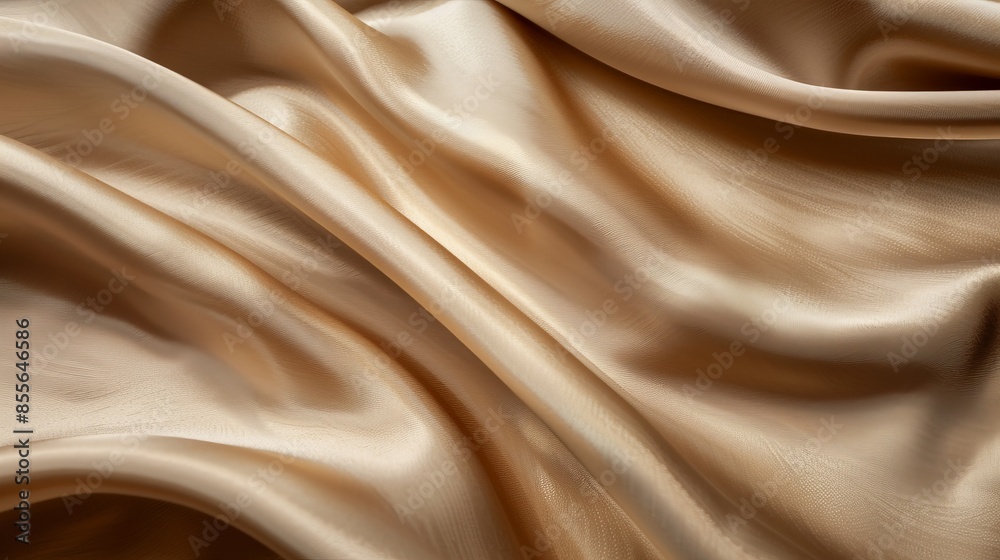 Obraz premium Luxurious Beige Fabric Drape Elegance