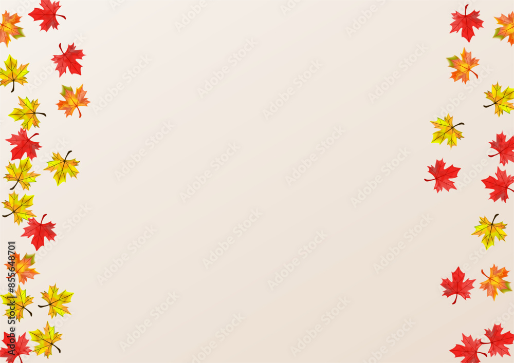 Ocher Foliage Background Beige Vector. Leaves Realistic Design. Orange Abstract Plant. Collection Floral Template. Ocher Foliage Background Beige Vector. Leaves Realistic Design. Orange Abstract Plant. Collection Floral Template.