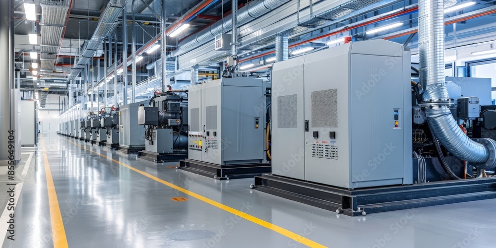 Industrial Generator Room Ready for Operation Industrial Generator Room Ready for Operation