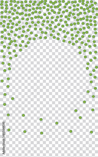 Greenish Lime Background Transparent Vector. Funny Illustration. Sunny Lemon Tiled. Tropical Citrus Mint Pattern.