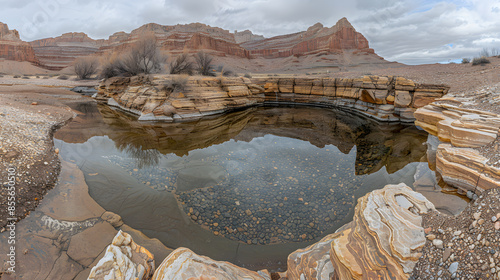 A slot canyon outside Page, Arizona. Beautiful color and sandstone