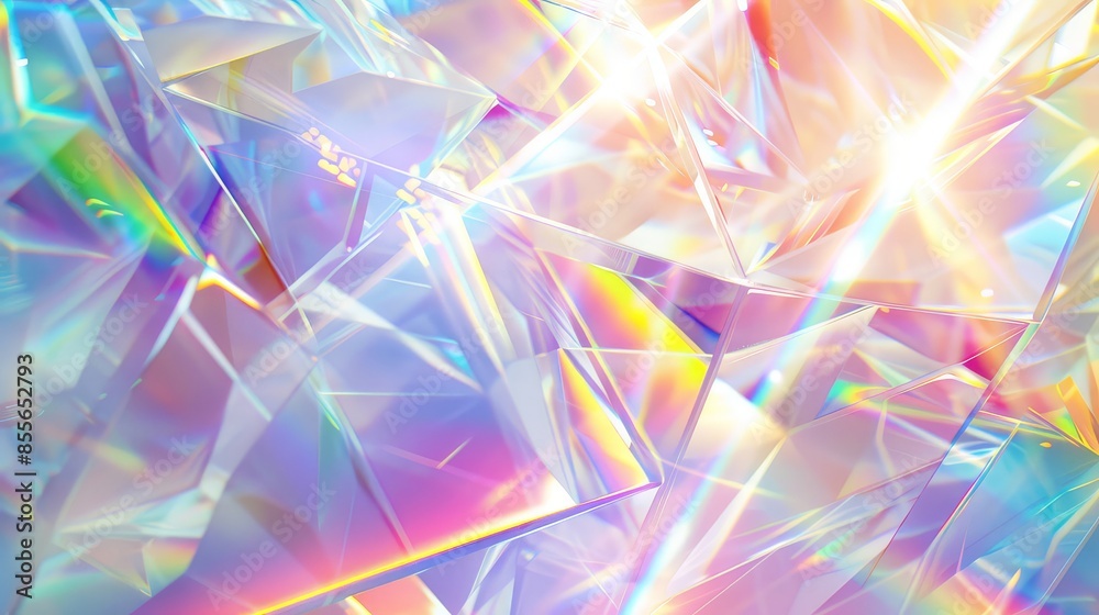 Pink and purple hues adorn a cluster of crystal shapes Pink and purple hues adorn a cluster of crystal shapes