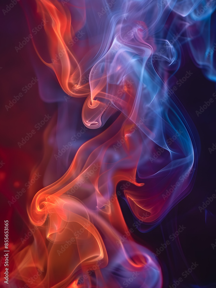 Abstract white smoke or steam swirls Abstract white smoke or steam swirls