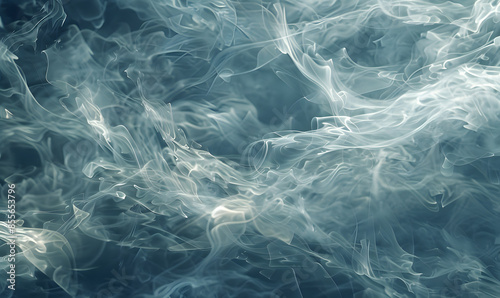 Abstract white smoke or steam swirls
